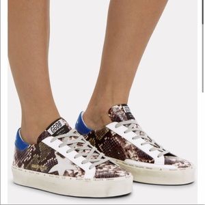GOLDEN GOOSE Hi Star Snake Embossed Sneakers